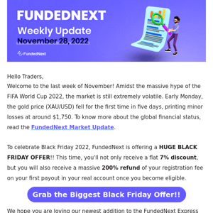 Black Friday Offer, Monthly Stat, Traders’ Tale, Market Update, and more…!