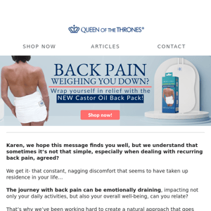 Struggling with back pain?😓