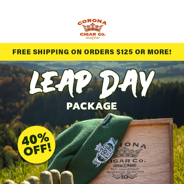 40% OFF The Leap Day Package 💚