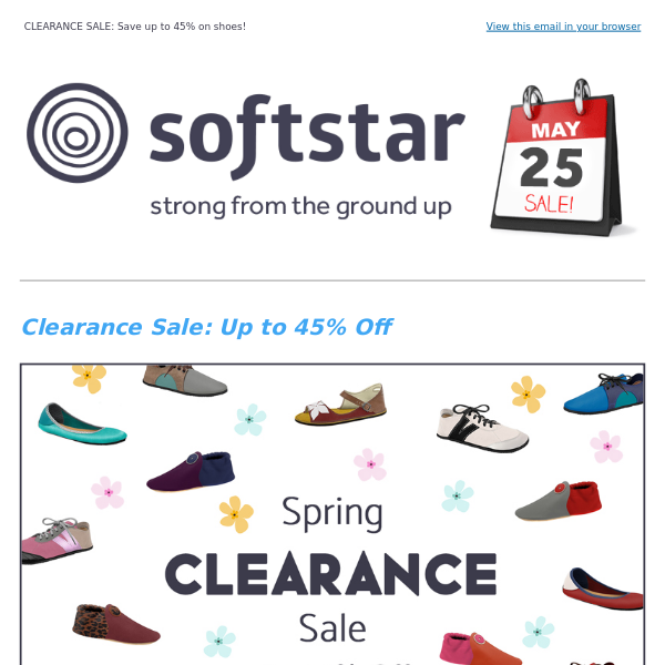 Clearance Sale Starts NOW! - Softstar Shoes