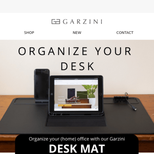 Organize your desk with Garzini! 🤩