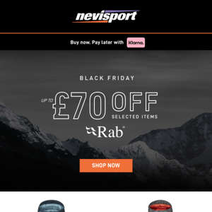 Black Friday 💥 Up to £70 Off on Rab