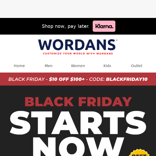 [$10 OFF $100+] Black Friday starts NOW 🔥😱