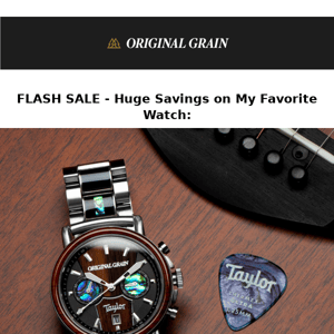 Nate's favorite watch is on sale tonight