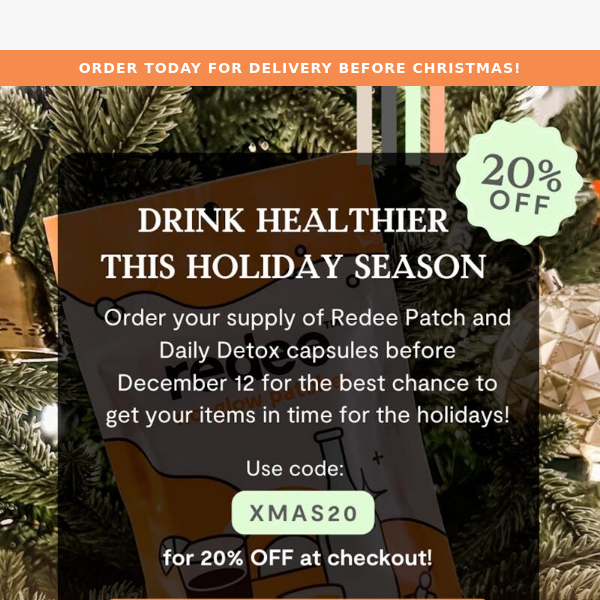 Get 20% off your holiday order! 🌲🍺