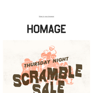 SCRAMBLE 🏈 20% - 30% OFF GO-TOs