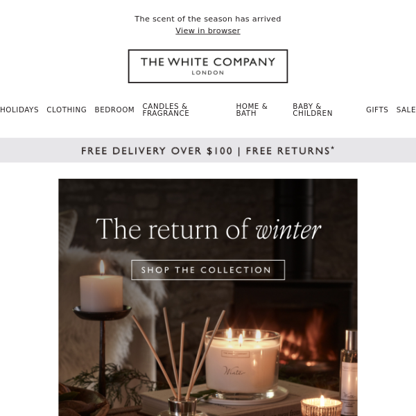 The White Company  Free Returns & Refunds