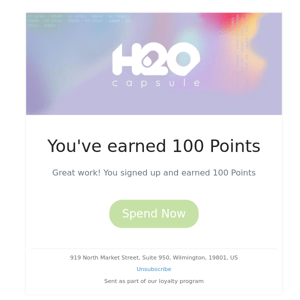 You've earned 100 Points