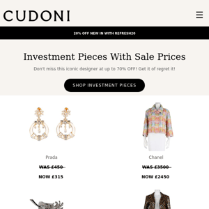 Shhh... these investment pieces are up to 70% OFF! Chanel, Cartier, Hermès & More