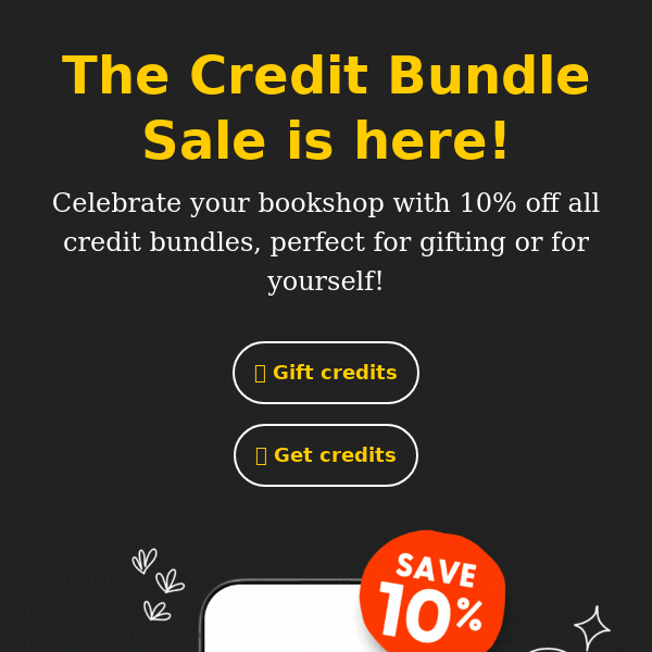 The Credit Bundle Sale Is Here 😊