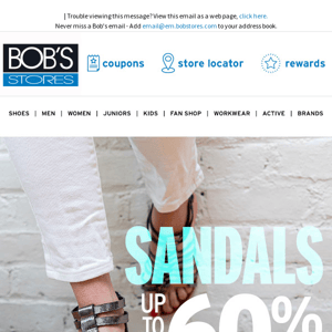 Up to 60% OFF Sandals 👣