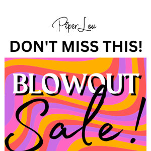 Blowout SALE 🤯 Prices as low as $9.99