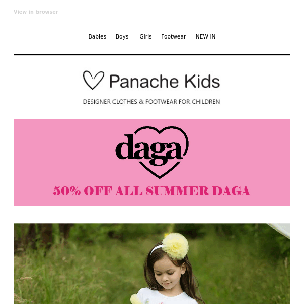 50% Off ALL DAGA!! 😍