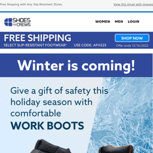 Winter Is Coming! Give The Gift of Safety Work Boots This Holiday Season