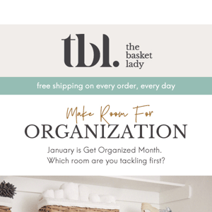 January is Get Organized Month