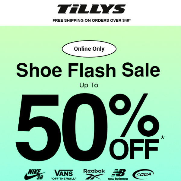 SHOE Flash Sale 🔥 Today Only