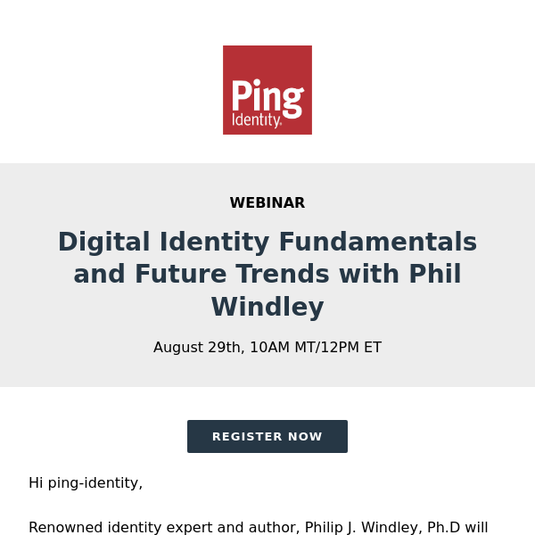 Phil Windley interview on Digital Identity / Future Trends [Webinar]