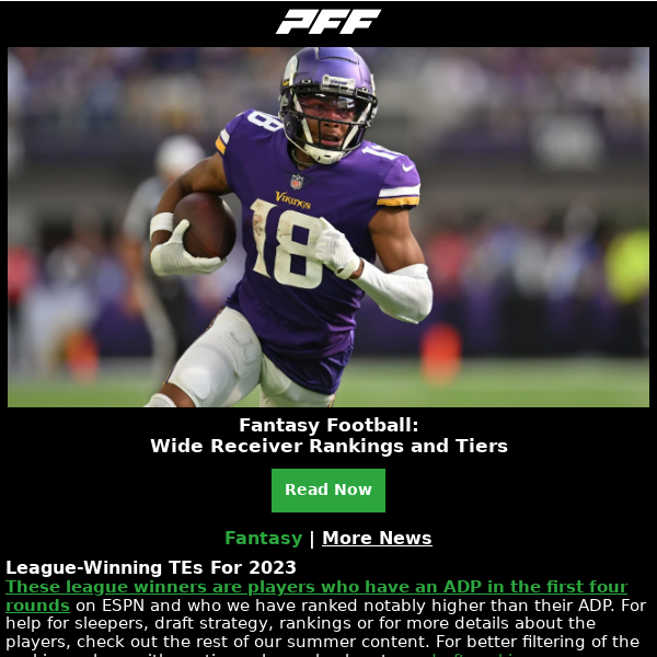 2023 Fantasy Football RANKINGS - TOP 24 QBs & Top 18 TEs for Week 2 