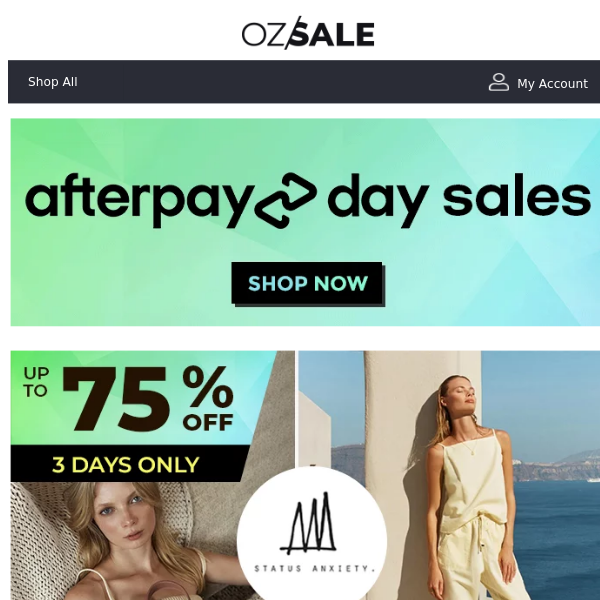 Status Anxiety Bags Up To 75% Off - 3 Days Only! Afterpay Day Deals Inside!