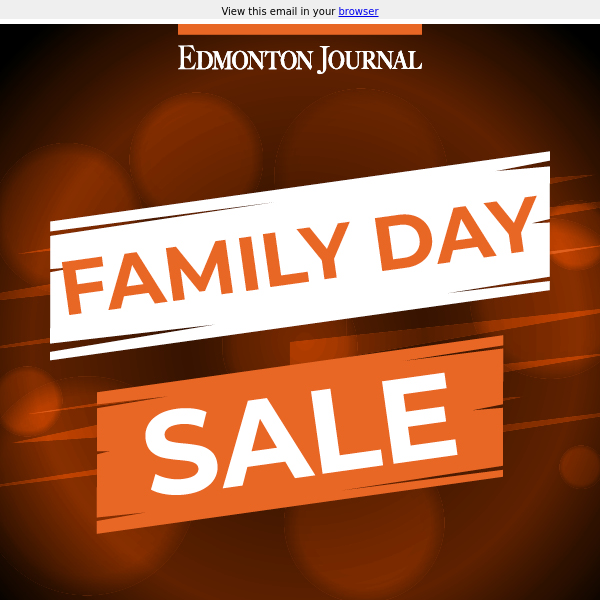 Family Day Sale: Subscribe for $4 for 4 months!