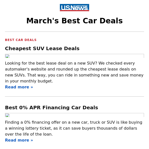 Cheapest SUV Lease Deals