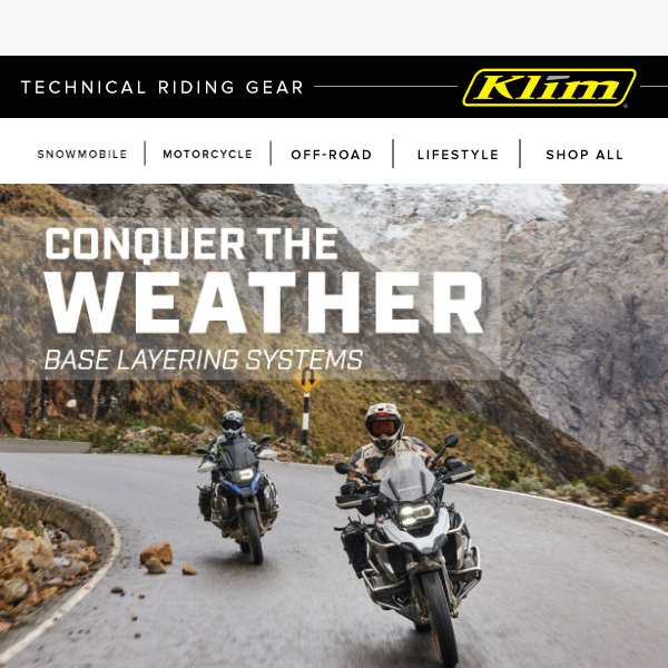 Conquer the Weather | Base Layering Systems