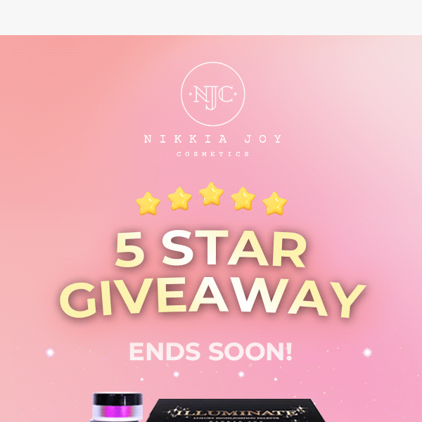 LAST CHANCE: Enter Our 5 Star Giveaway ⭐