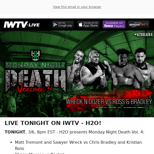 TONIGHT on IWTV - H2O!