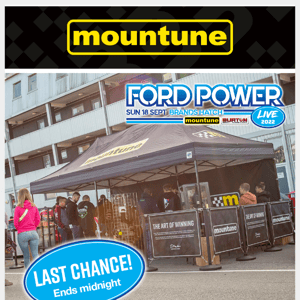 ⏰ Last chance to save 20%, Mountune