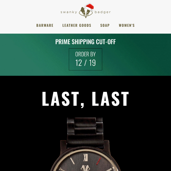 Your FINAL FINAL Chance at Holiday Gifts!!