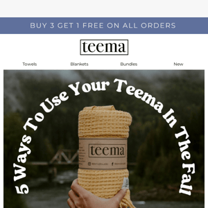 5 Ways To Use Your Teema In The Fall 🍂🎃🌻🍂