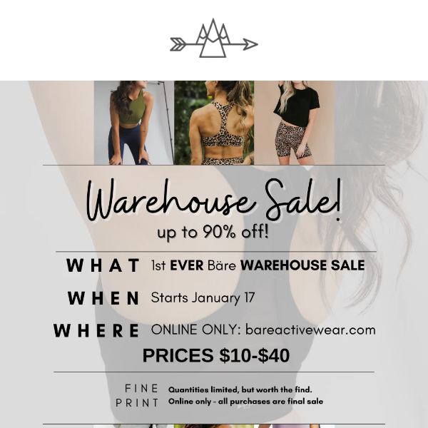 Early Access: 1st EVER Warehouse Sale