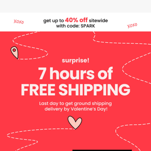 🚨 7 Hours of FREE shipping starts now! 🚨