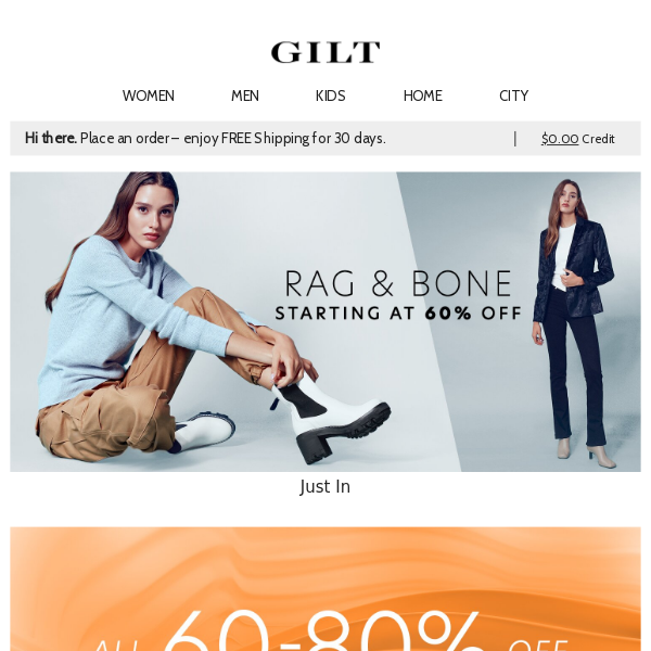 New rag & bone (!) Starting at 60% Off | All 60 – 80% Off Women’s Clearance