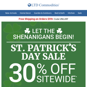 ☘️ Shamrockin' Deals On 100s Of Items