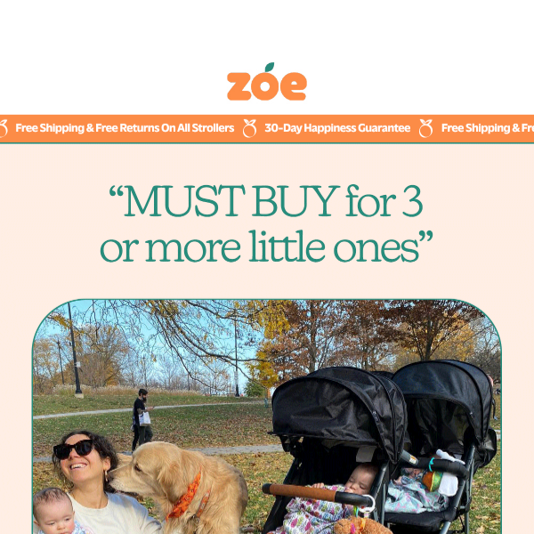 Why It's Named The Best Triple Stroller