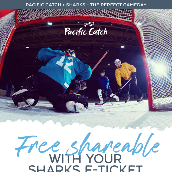 Going to a Sharks game? Get a free shareable!