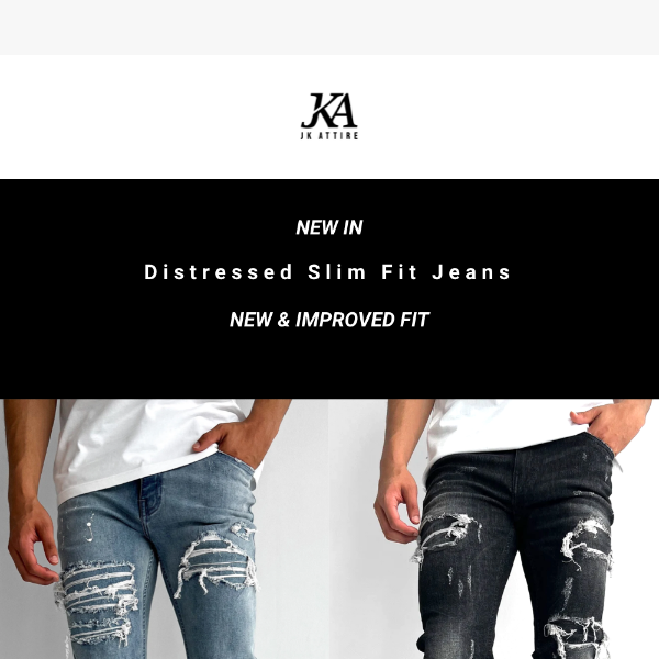 Discover the Latest Distressed Jeans at JK Attire!