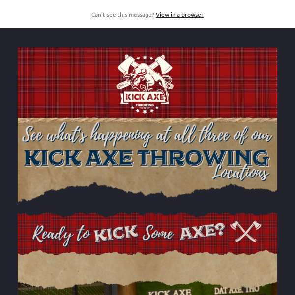 🪓Axe off some of those holiday pounds at Kick Axe Throwing!💪