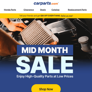 Auto Parts Warehouse, Our Mid Month Deals Are Here!