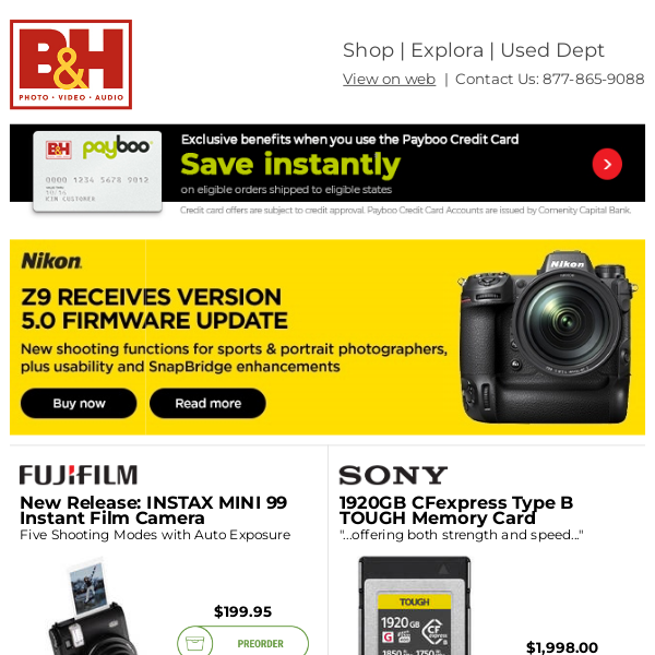New Gear from FUJIFILM + New Nikon Z9 Firmware & Savings on Godox!