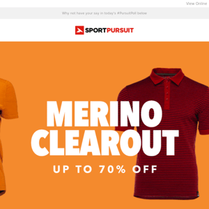 Merino Clearout - Up To 70% Off