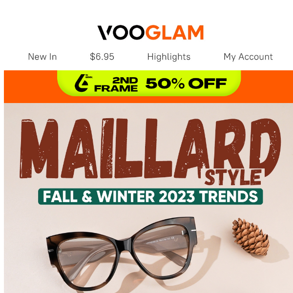 ⚡Wow! Try Maillard Style Glasses to be Fashionable!⚡