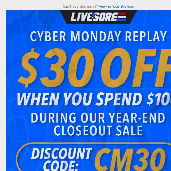 Surprise CYBER MONDAY Part 2 with $30 OFF