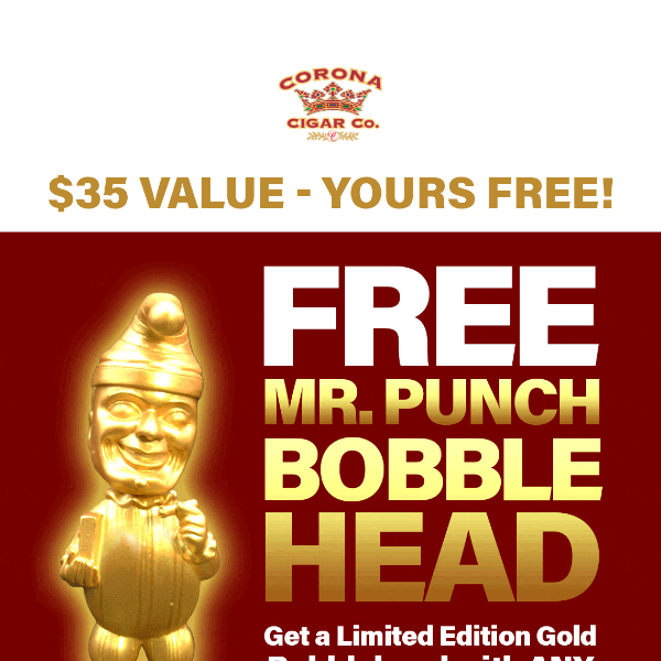 Buy a Box of Punch - Get a Gold Bobblehead FREE!
