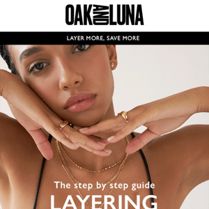 30% off on layering necklaces...