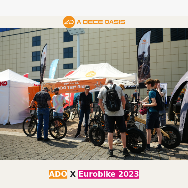 ADO Ebike Triumphs at European Bicycle Exhibition!