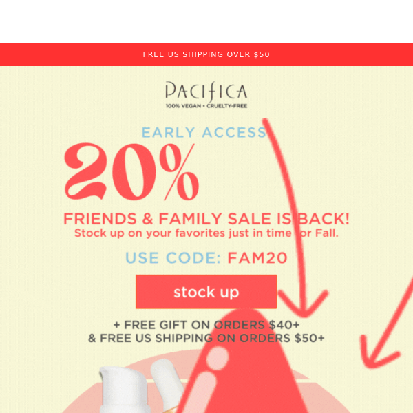 ✨ Early Access to Friends & Family Sale!