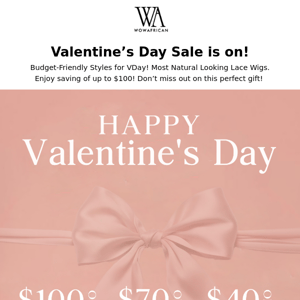 UP $100 OFF Sitewide🔥Our Valentine's Day Sale Starts.