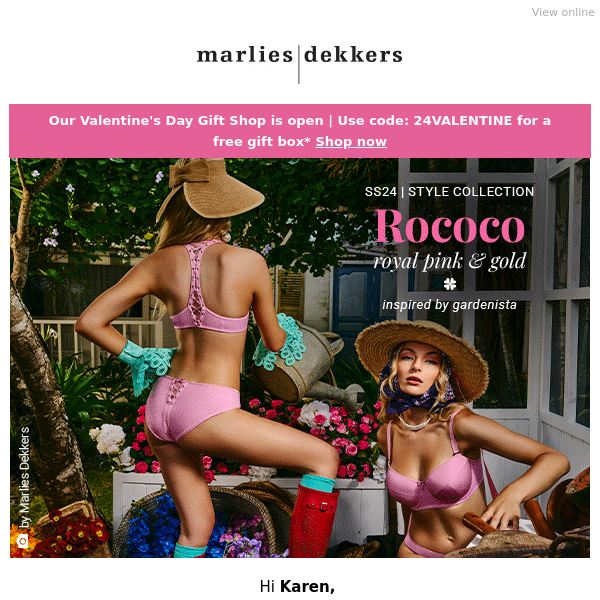Pretty in pink in this new beauty 🎀 - Marlies Dekkers